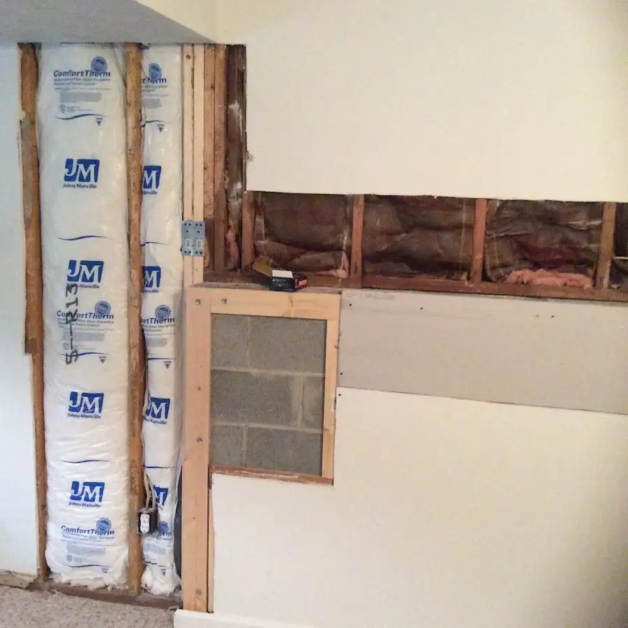 Wall insulation replacement during Structural Drying in Colebrookdale